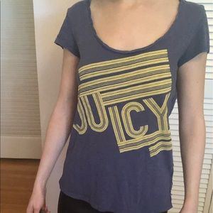 Juicy Couture Blue Graphic Tshirt